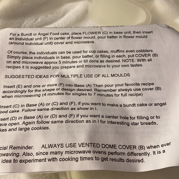 10.25” MICROWAVE CAKE BAKING SET - Picture 9 of 14